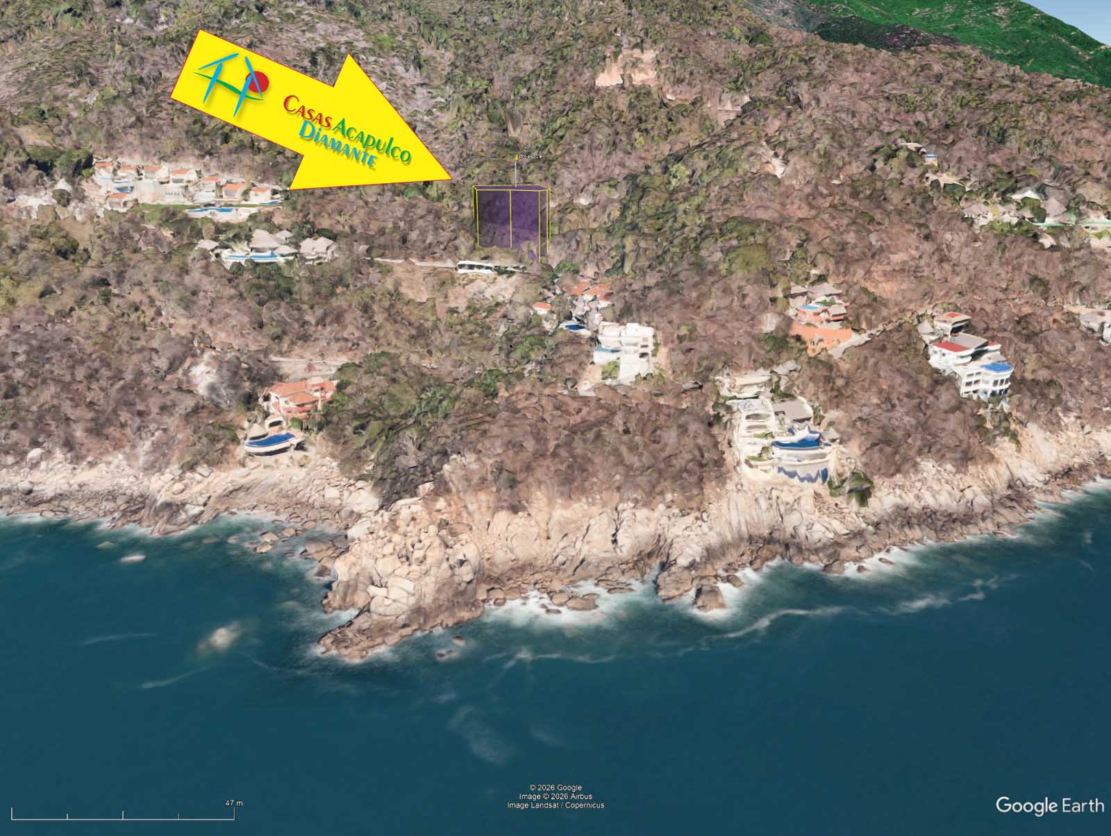 Terreno Brisas del Marqués Manzana F Lote 107 - Ubicación satelital y entorno 5